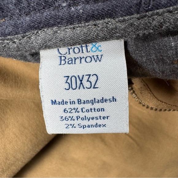 Croft & Barrow Men's Khaki Chinos - Picture 4 of 4